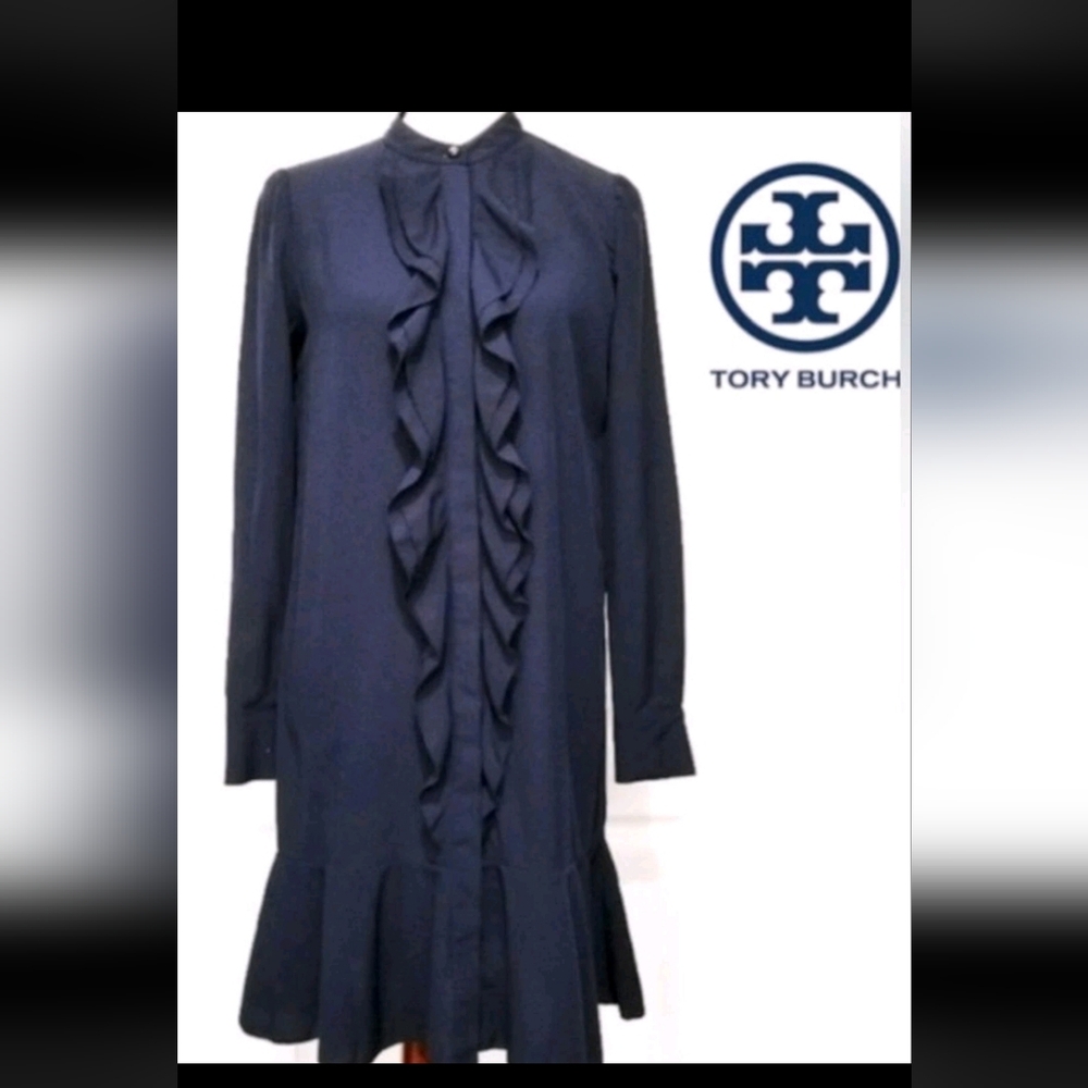 Tory Burch Mock Neck Knee-Length Dress